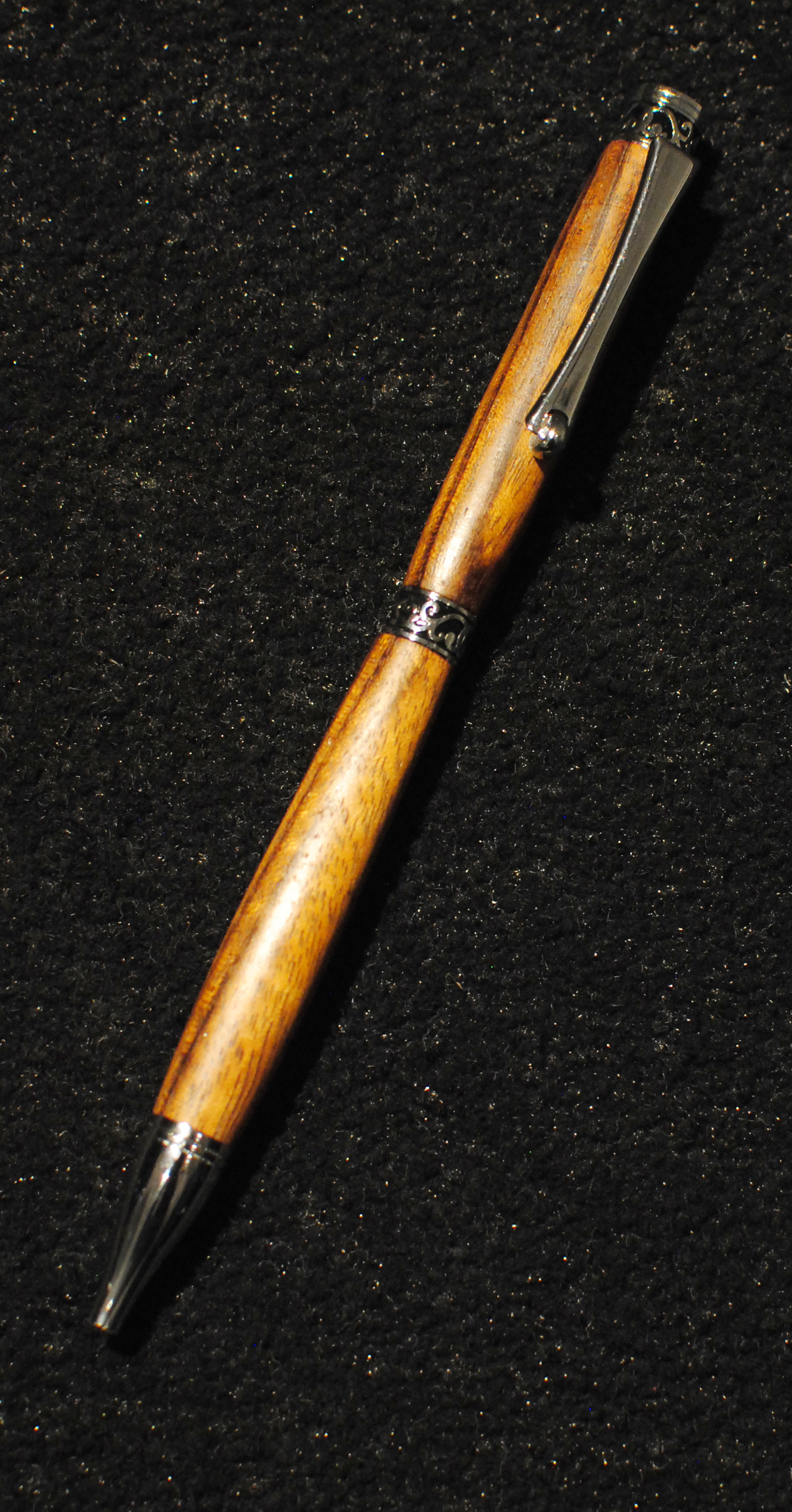 Allywood Creations Slim Line Pen - Wood & Chrome